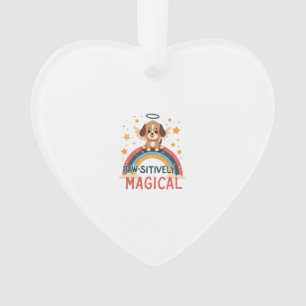 Ornamento Cachorro Mágico Positivamente Antigo Arco-íris Anj