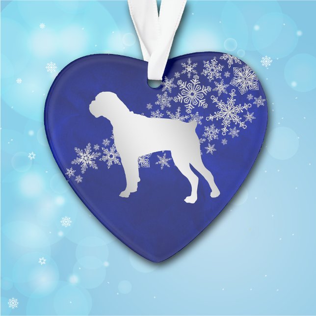 Ornamento Cachorro Neve Azul Floco de Neve (Criador carregado)