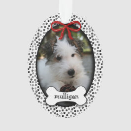 Ornamento Cachorro Primeiro Natal OU Comemorativo