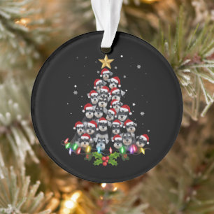 Ornamento Cachorro Schnauzer Árvore de Natal Pet Animal
