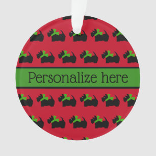 Ornamento Cachorro Scottie de Natal Personalizado