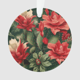 Ornamento Cactus Kisses & Christmas Wishes – A Double-Sided