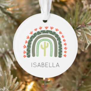 Ornamento Cactus Rainbow NAME FOTO Deserto Moderno