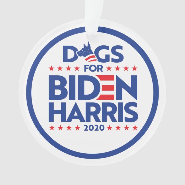 ORNAMENTO CÃES PARA BIDEN HARRIS 2020 (Frente)