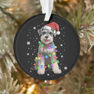 Ornamento Cães Schnauzer Árvore Natal Pet Animal Cão 