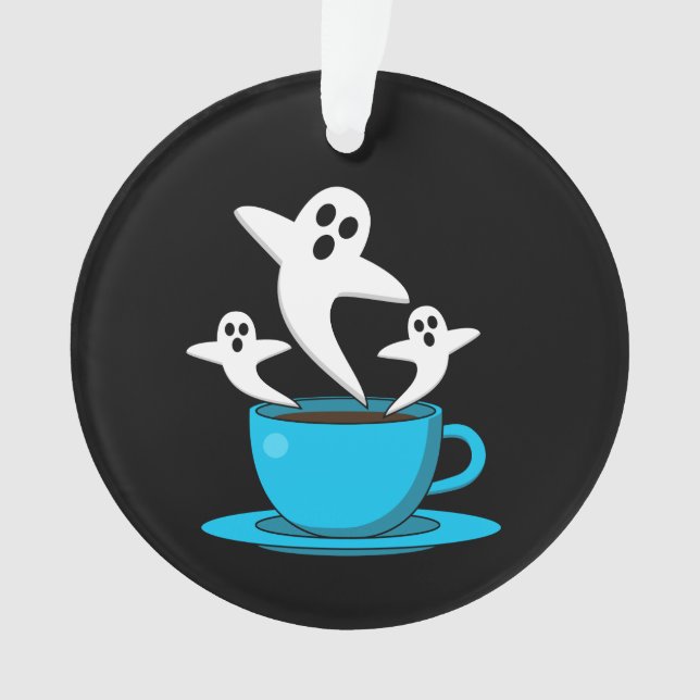 Ornamento Café fumante fantasma (Frente)