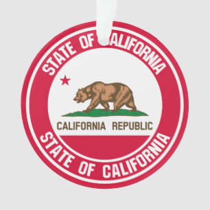 Ornamento California Round Emblem