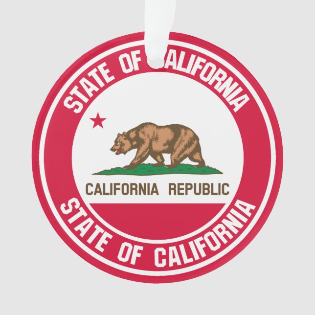 Ornamento California Round Emblem (Frente)