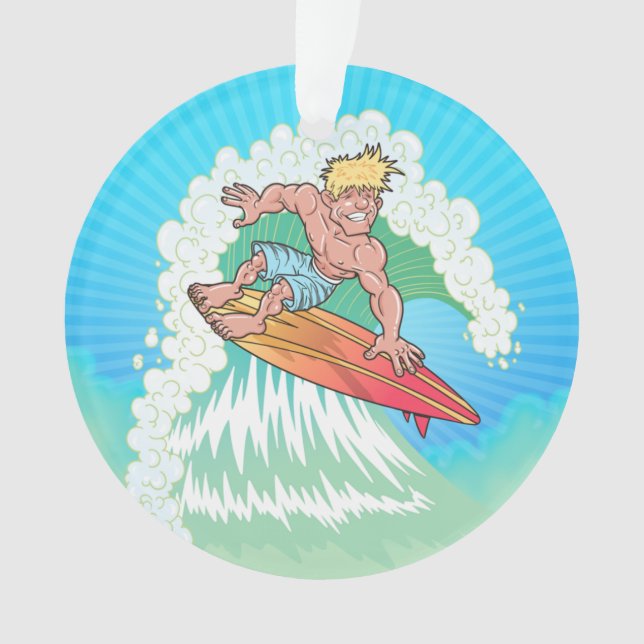 Ornamento California Surfer (Frente)