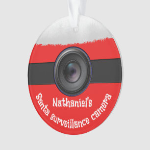 Ornamento Câmera de Papais noeis Novidade Personalizados
