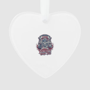 Ornamento Caminhão Monstro Patriótico 1776 Off Road Skull Pe