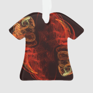 Ornamento Camisa acrílica de Abstrato de metamorfose