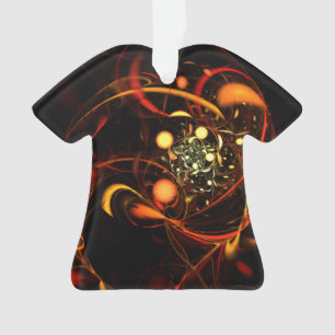 Ornamento Camisa acrílica de Abstrato de pulsação