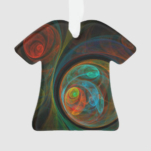 Ornamento Camisa acrílica de Abstrato de renascimento