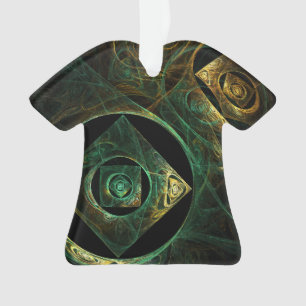 Ornamento Camisa acrílica de Abstrato de vibrações mágicas