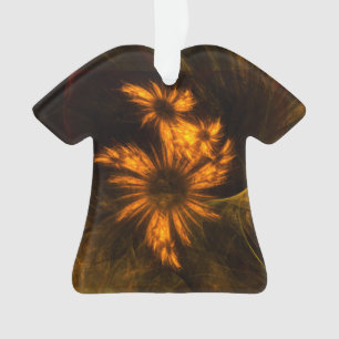 Ornamento Camisa Acrírica Abstrato de Arte do Jardim Mística