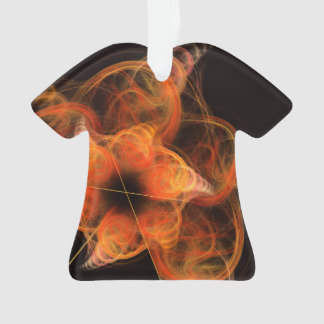 Ornamento Camisa Acrírica Abstrato de Arte Ligeira