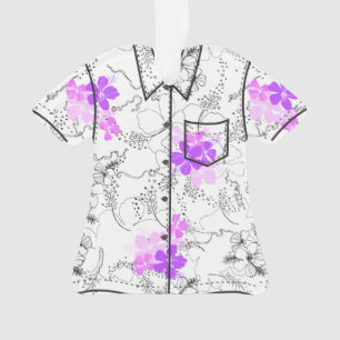 Ornamento Camisa Aloha do Hibiscus Aloha do Jardim das Meias