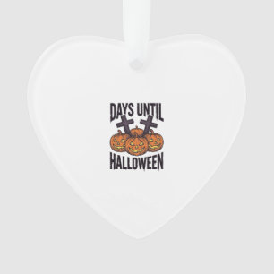 Ornamento Camisa Contagem Regressiva de Halloween Design de