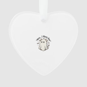 Ornamento Camisa Cute Ghost Cow Halloween Moo Eu Quero Dizer