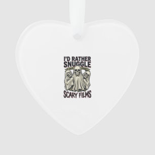 Ornamento Camisa de Abraço de Terror Filme Noturno de Caveir