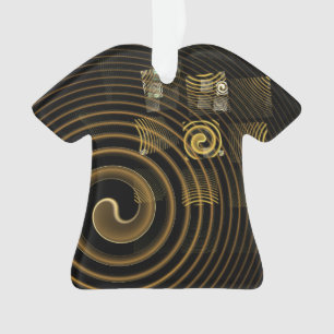 Ornamento Camisa de Acrilato de Abstrato de Hipnose