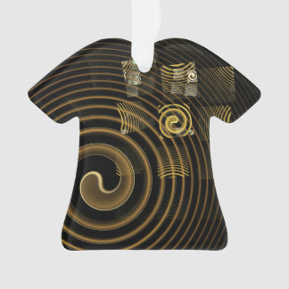 Ornamento Camisa de Acrilato de Abstrato de Hipnose