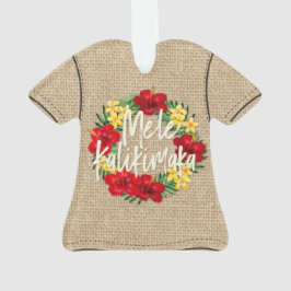 Ornamento Camisa De Feriado Tropical De Aloha