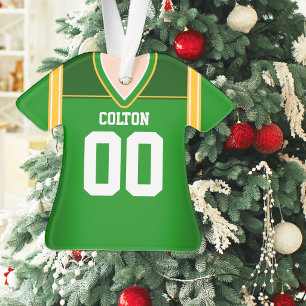 Ornamento Camisa de Futebol Verde e Amarela