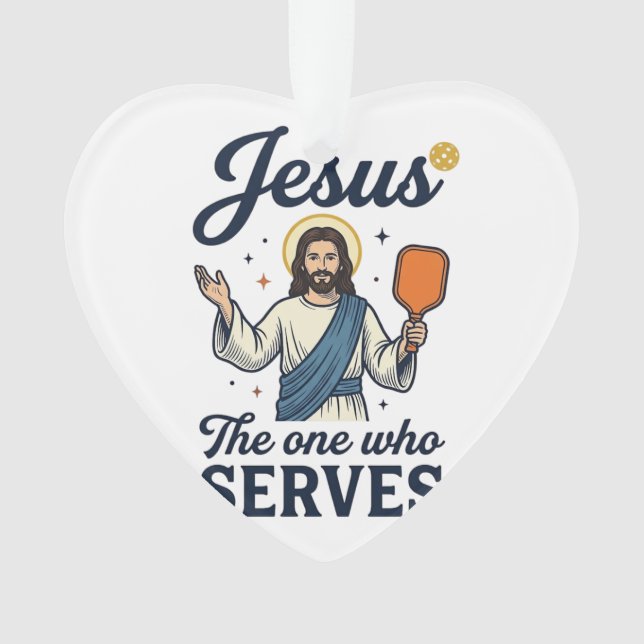 Ornamento Camisa de Jesus Pickleball O Que Serve (Frente)
