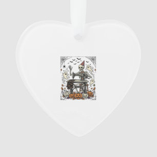 Ornamento Camisa de máquina de costura de esqueleto de Hallo