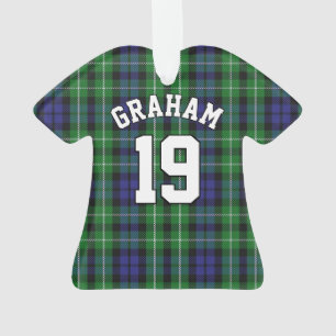 Ornamento Camisa de Natal com Tartã do Clã Graham