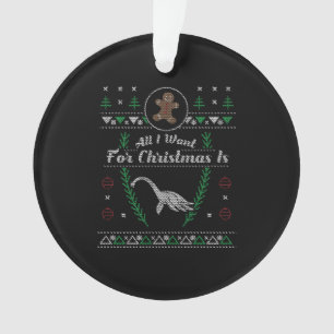 Ornamento Camisa De Natal Do Monstro Da Loch Ness