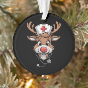 Ornamento Camisa de Natal para Enfermeiros Luvas de Borracha