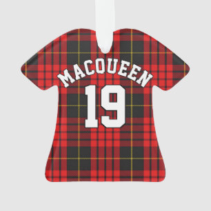 Ornamento Camisa de Natal Xadrez Clan MacQueen