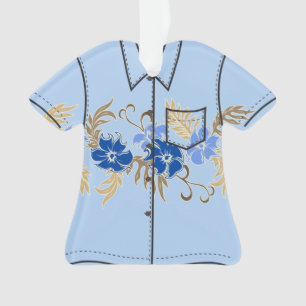 Ornamento Camisa de Paradiso Havaiano Hibiscus Aloha