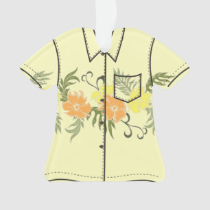 Ornamento Camisa de Paradiso Havaiano Hibiscus Aloha