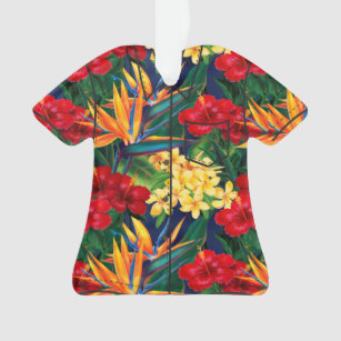Ornamento Camisa floral havaiana do paraíso tropical Aloha