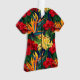 Ornamento Camisa floral havaiana do paraíso tropical Aloha (Frente)