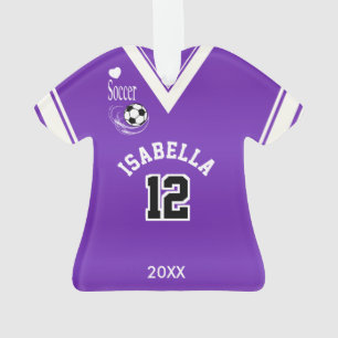 Ornamento Camisa roxa do futebol