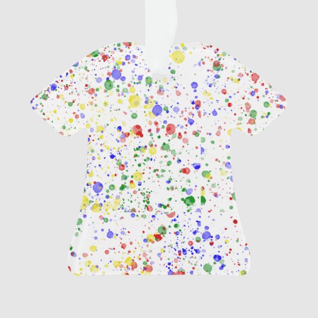 Ornamento Camisa-T do Paint Splattered Painter do KiniArt (Frente)