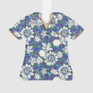 Ornamento Camisa temática do Havaí em acrílico para lembranç
