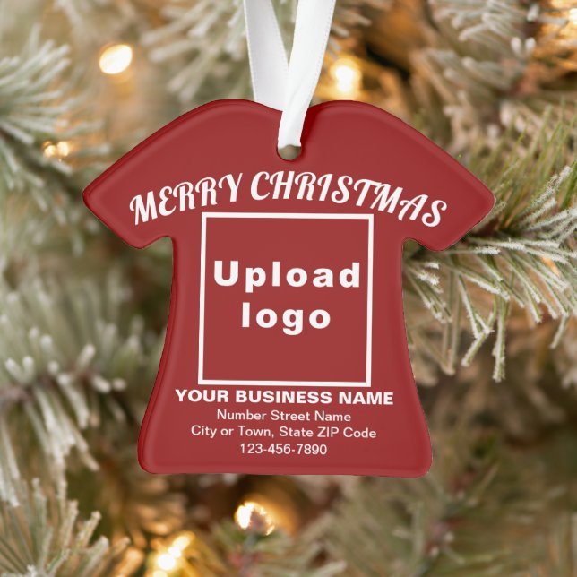 Ornamento Camisa Vermelha de Natal Comercial Acrílico (Árvore)