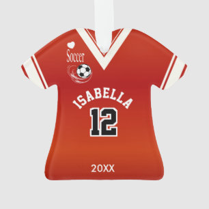 Ornamento Camisa vermelha do futebol