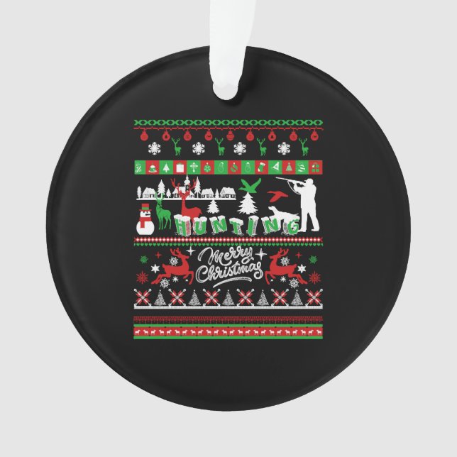 Ornamento Camisas de Caça - Camisa de Natal de Caça (Frente)