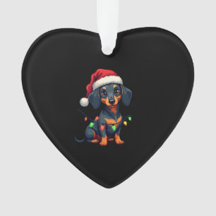 Ornamento Camisas de Natal de Árvore de Cachorro Dachshund P