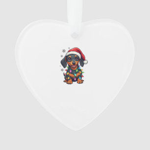 Ornamento Camisas de Natal de árvore de cães Dachshund Prese