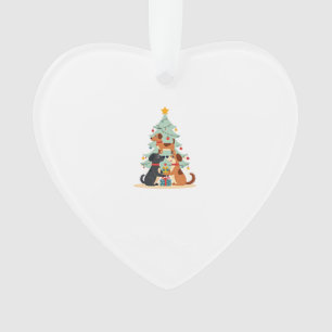 Ornamento Camiseta Árvore de Natal Cachorro Engraçado Fofos 