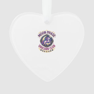 Ornamento Camiseta Comercial do Unicórnio Clube da Fase Luna