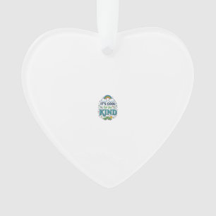 Ornamento Camiseta Cool To Be Kind Rainbow Caterpillar Desig